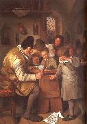 Jan Steen The Schoolmaster oil painting on canvas